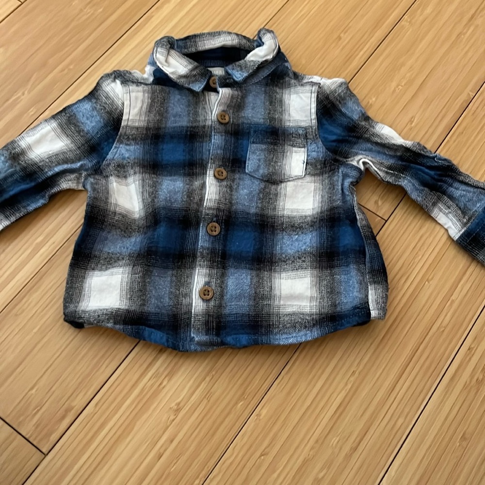 Boys Size 3-6M Primark Button Down Shirt